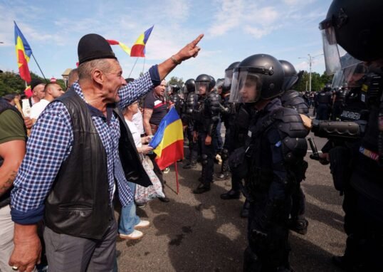 Romanian Farmers Protest